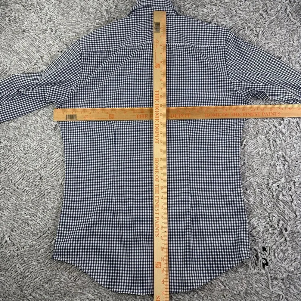 Mizzen Main Button Shirt Lot Of Two Mens Small Trim Fit Plaid Long Sleeve Preppy